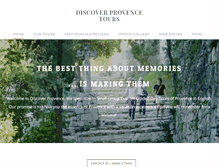 Tablet Screenshot of discover-provence.net